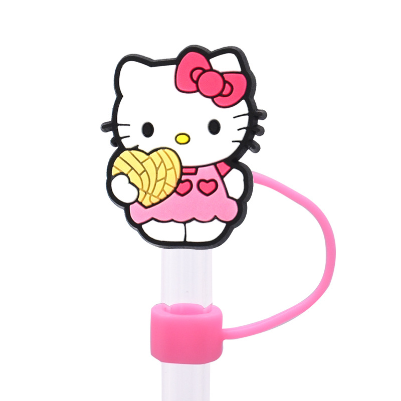 20 Styles Hellokitty Straw Covers Cap