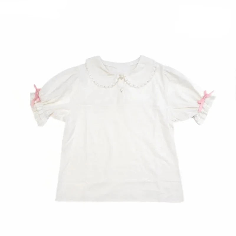 Precious Bow Puff Sleeve Blouse