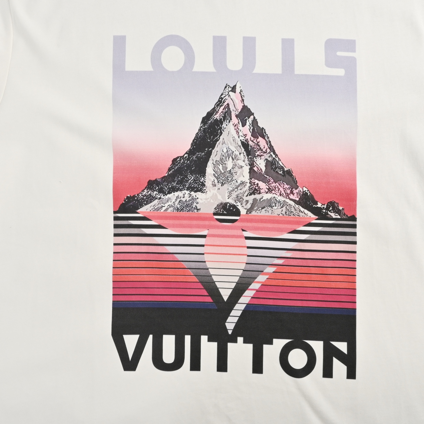 Louis Vuitton 25ss snow mountain print short sleeve
