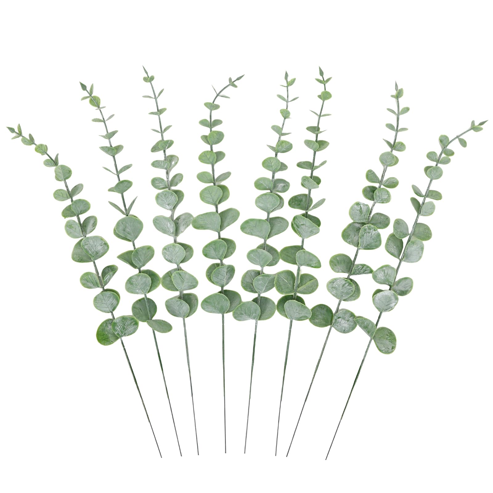 24pcs Eucalyptus Stems Artificial Eucalyptus Leaves