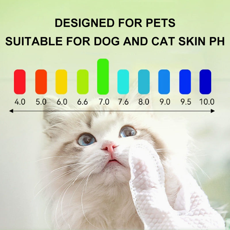 Protecting the health of pets and family ✨ Pet Glove Bathing Wipes for 🐶Dogs & Cats😺(zhou ye)