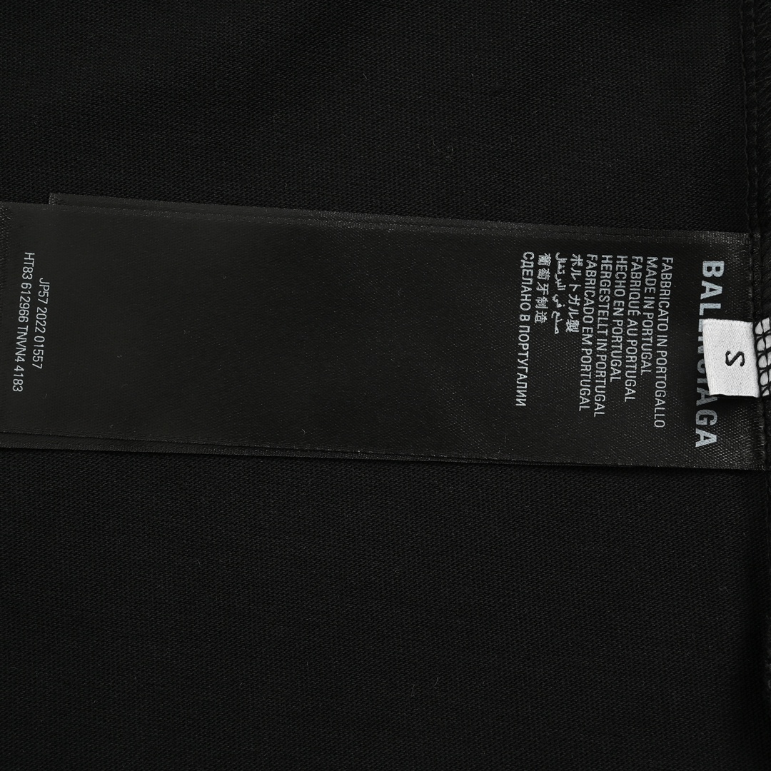 Balenciaga 24ss rhinestone back short sleeves