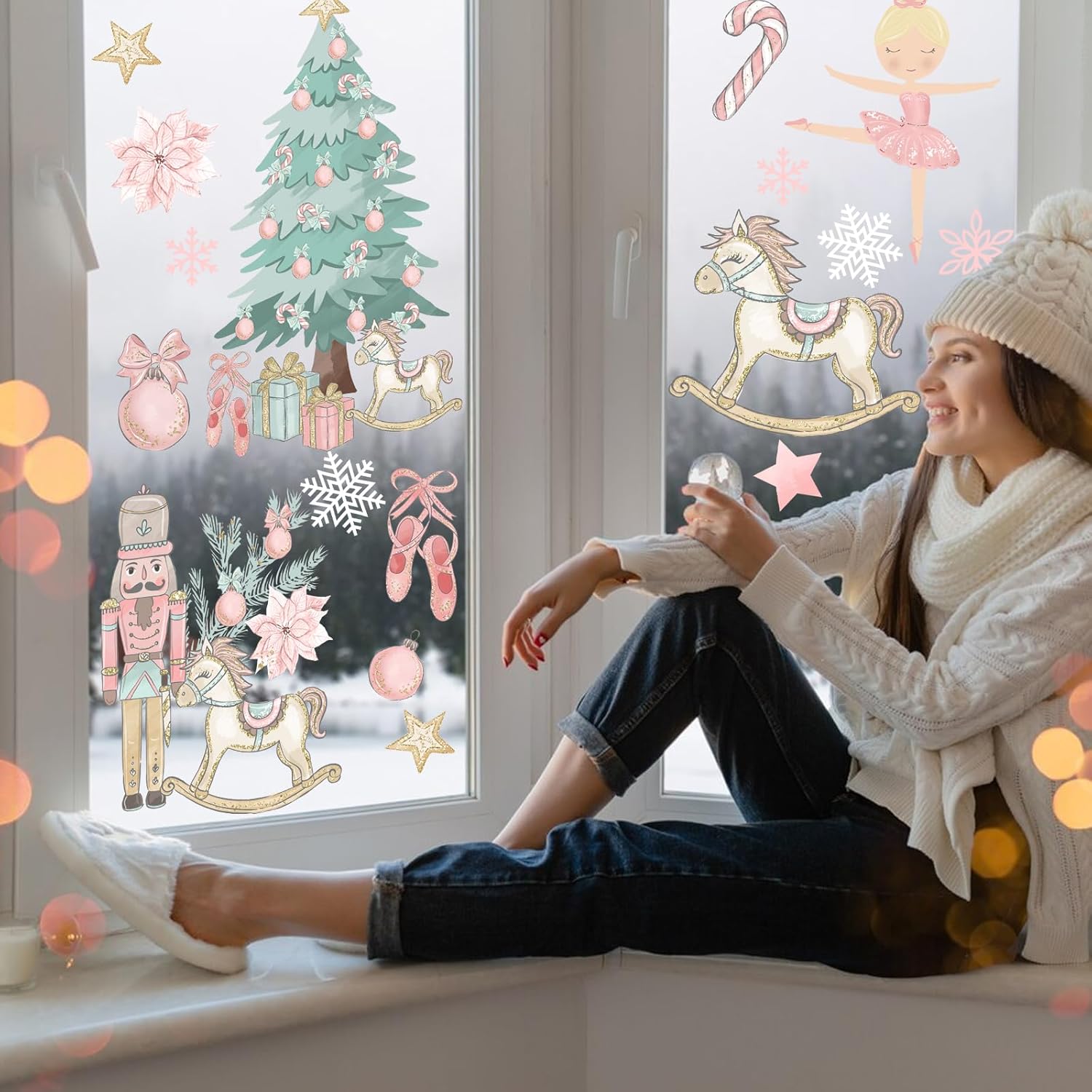 On Sale🔥Set of 9 Sheets / 54 pcs Christmas Window Clings