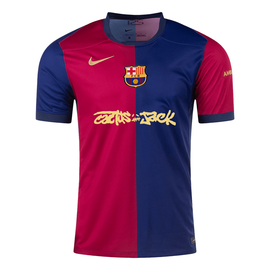 Barcelona X Travis Scott Jersey Custom Football Jersey Home 2024/25