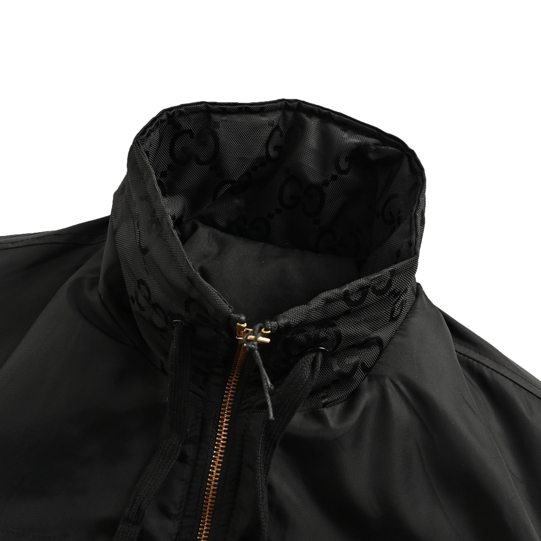 Gucci 24Fw all-over logo quilted jacket