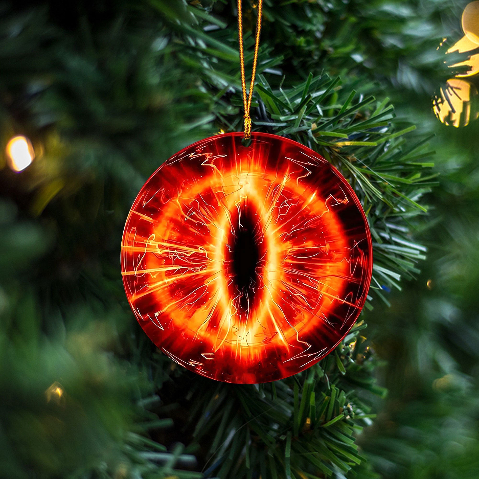Eye of Sauron Christmas Ornament