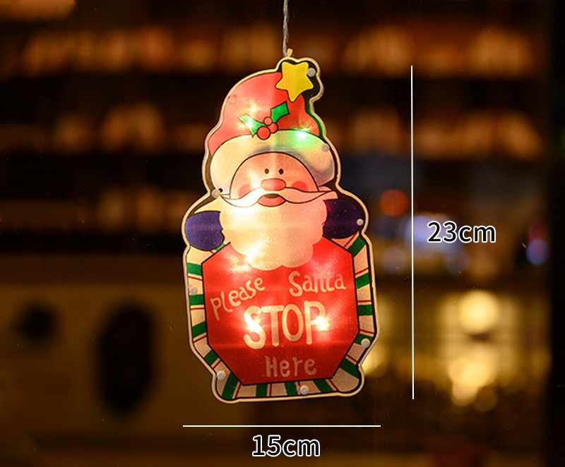 New painted suction cup led lights for Christmas