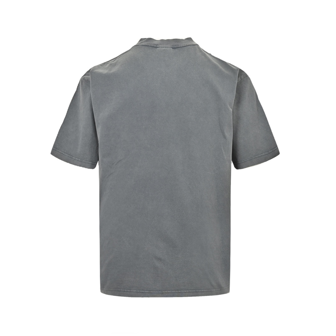 Balenciaga 24ss letter print washed short sleeves