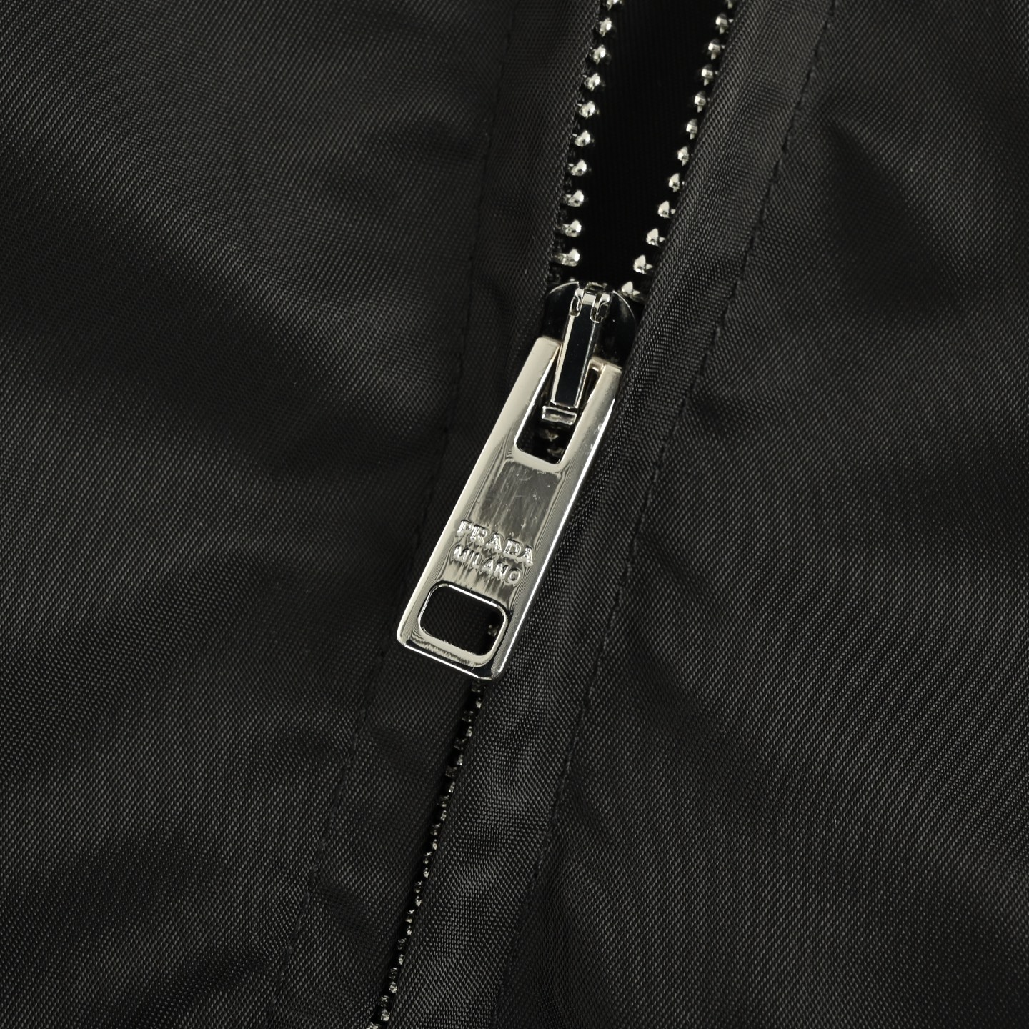 Prada 25Fw back collar triangle logo stand collar jacket