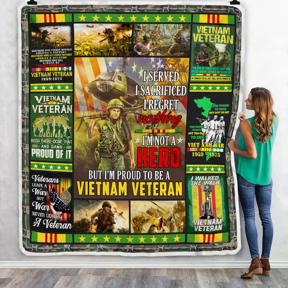 Vietnam Veteran. I Walked The Walk Sofa Throw Blanket