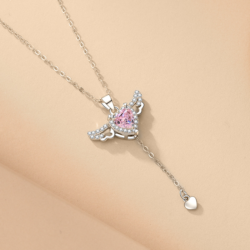 🔥Last Day 50% OFF🔥Cupid Heart Angel Wings Chain📦BUY 2 GET 10% OFF & FREE SHIPPING NOW