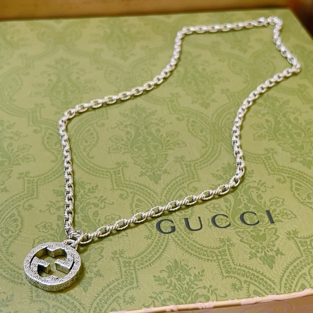 Gucci Anger Forest Series GG Hollow Chain Necklace