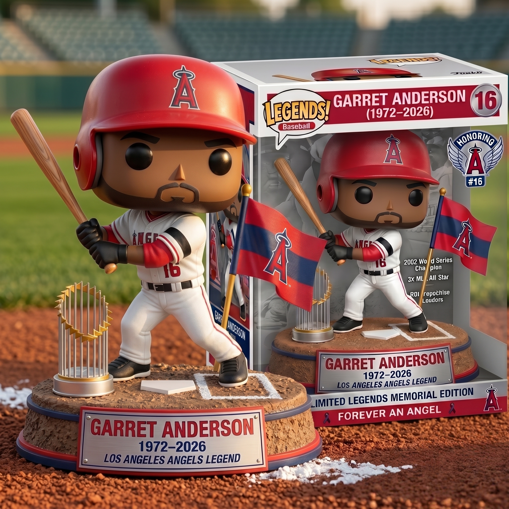 ⚾ Garret Anderson: Forever An Angel – Legends Memorial Funko Pop! 👼