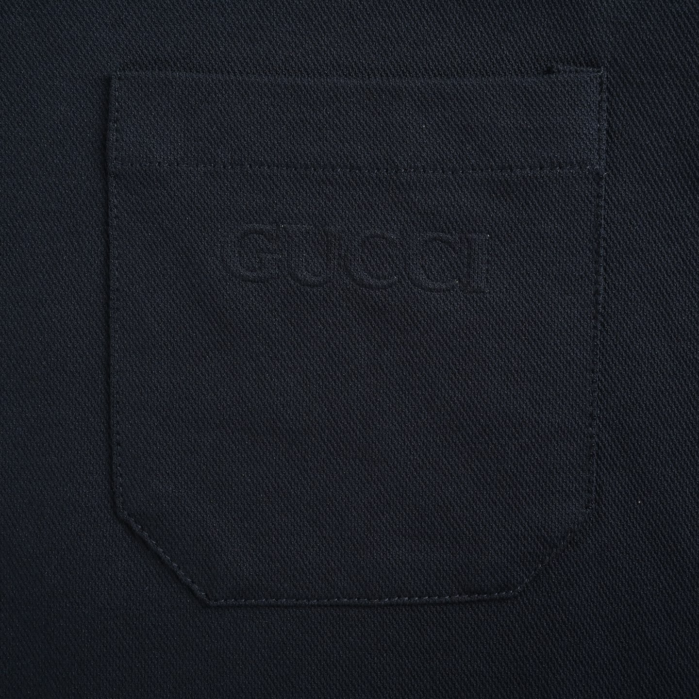 Gucci 25ss Pocket Web Logo Polo Short Sleeve