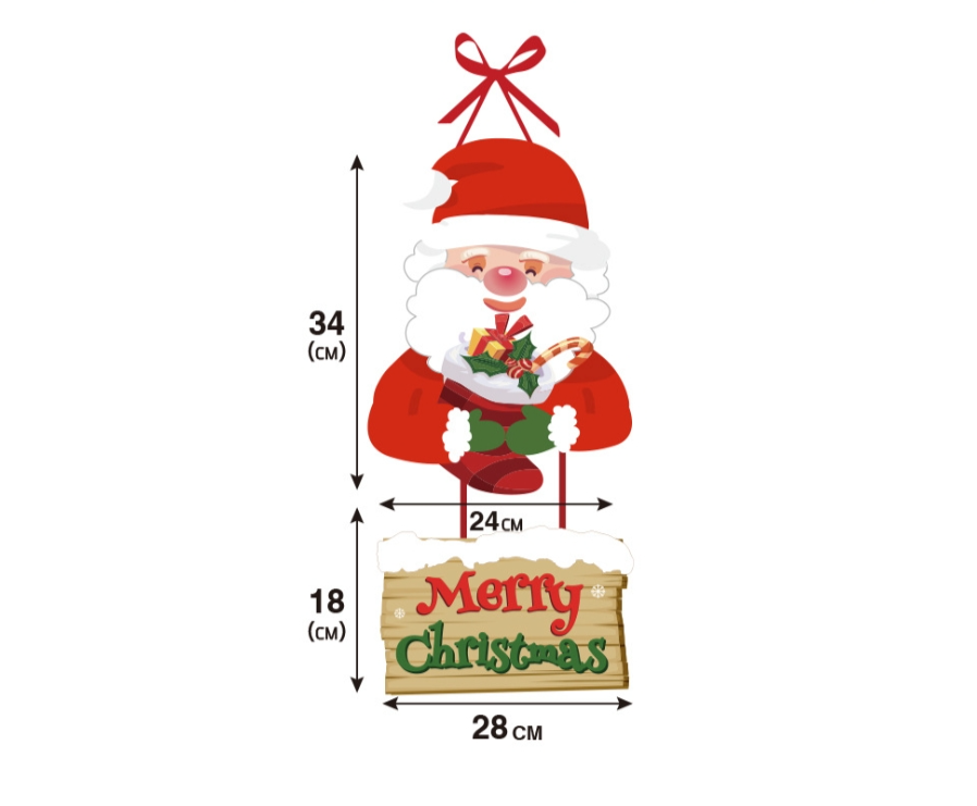 Christmas decoration door hanging New Year's party Christmas hanging snowman Christmas tree door hanging