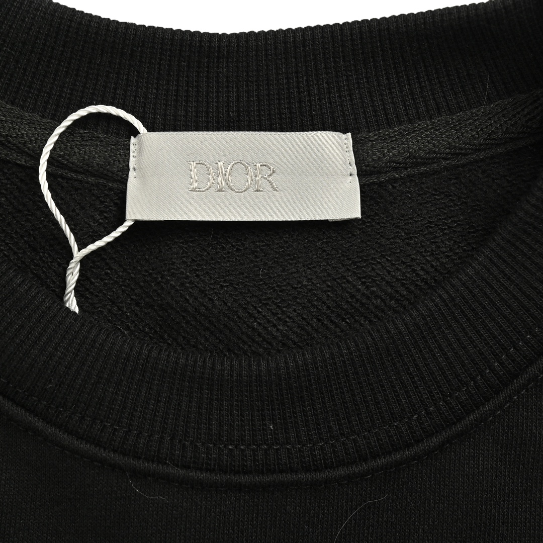 Dior 24Fw carrot print crew neck sweatshirt