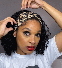 2023🔥Natural Curly Headband Wig | Free Random Style Headband