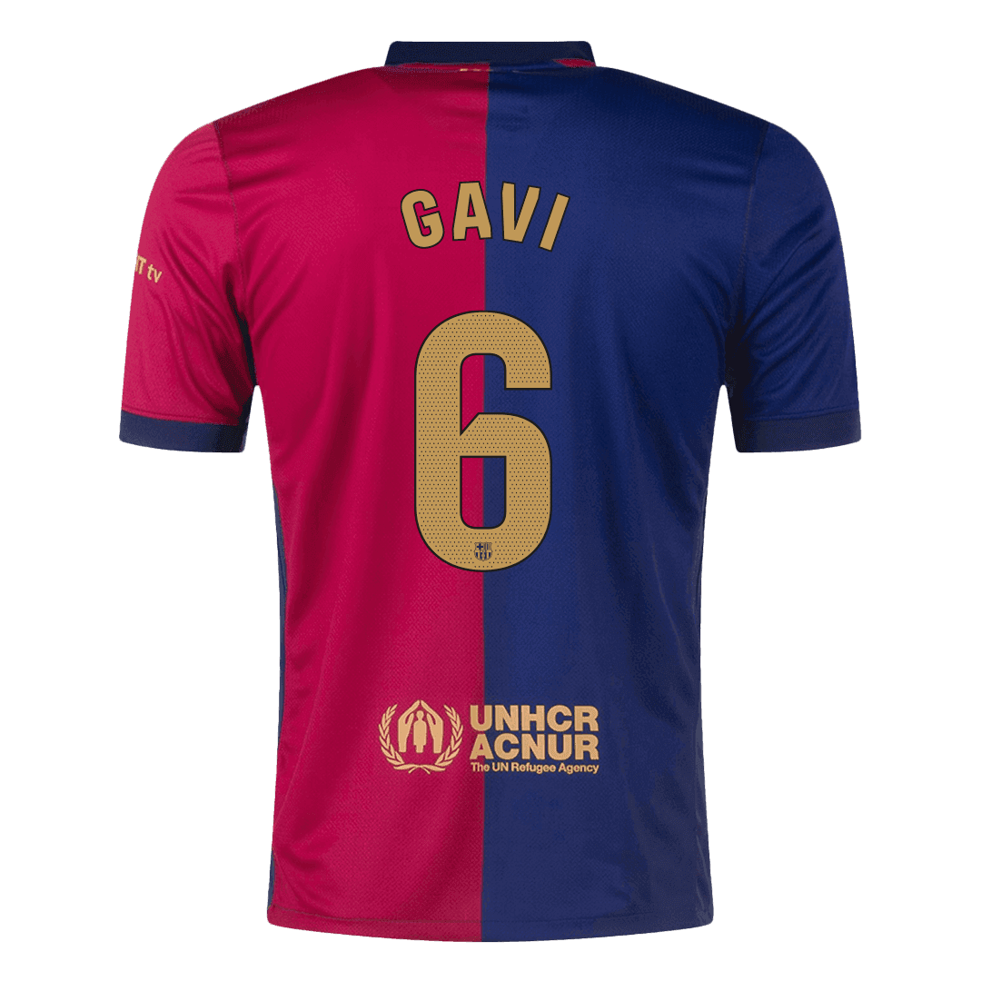GAVI #6 Barcelona home football shirt 2024/25
