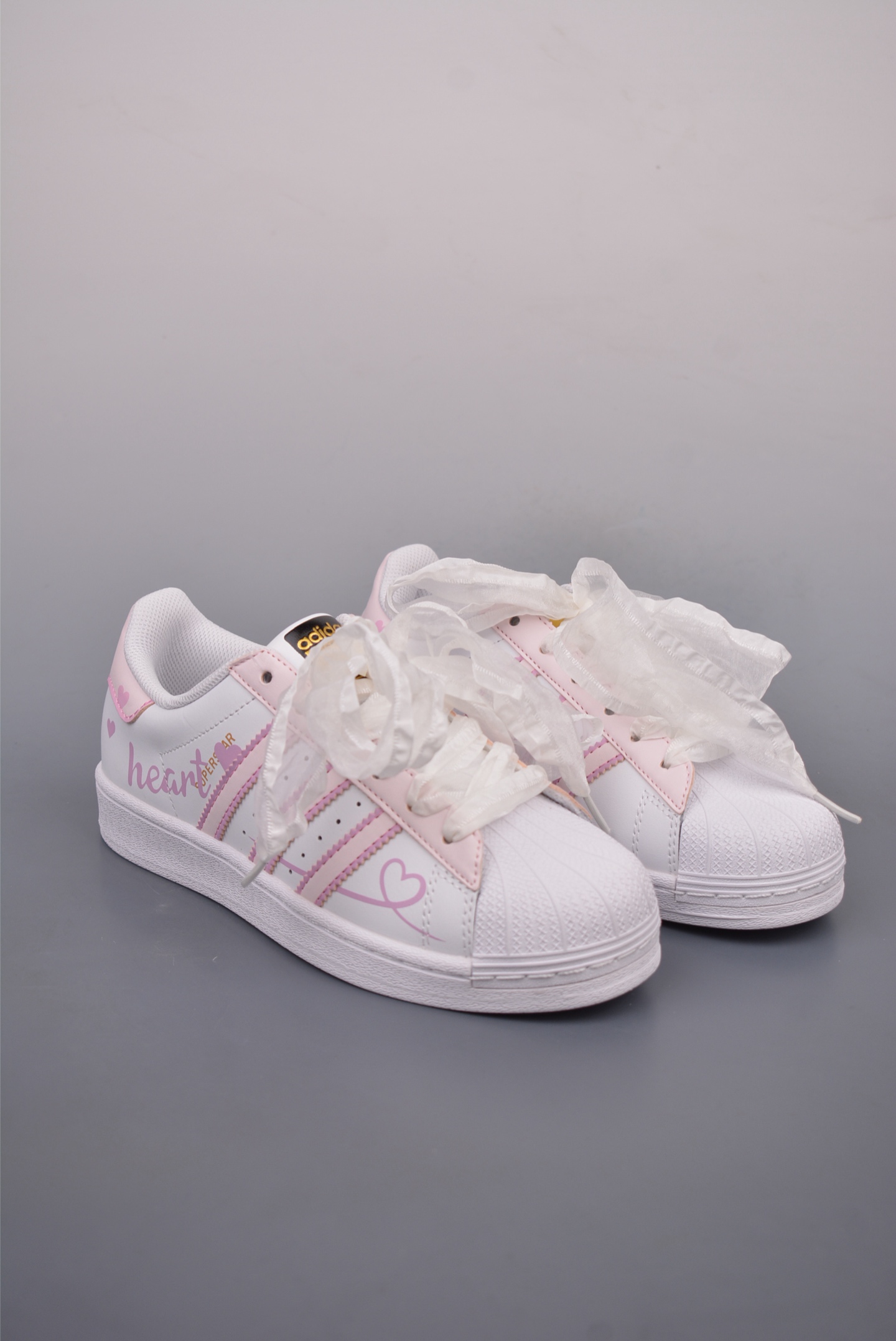 Adidas Originals Superstar Leather White and Pink Graffiti EG4958