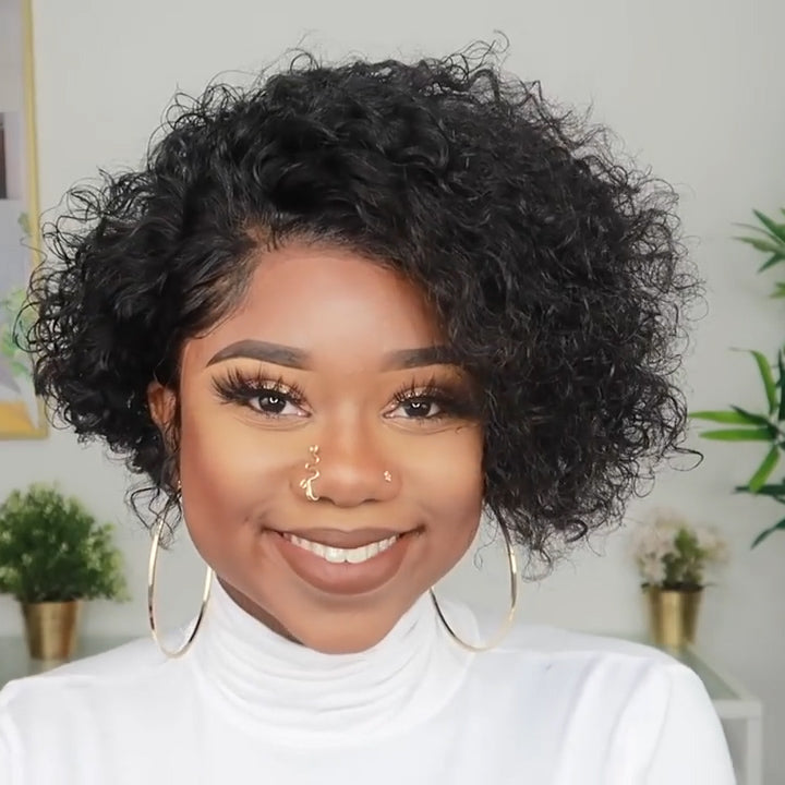 New A Perfect Short Curly Bob Wig