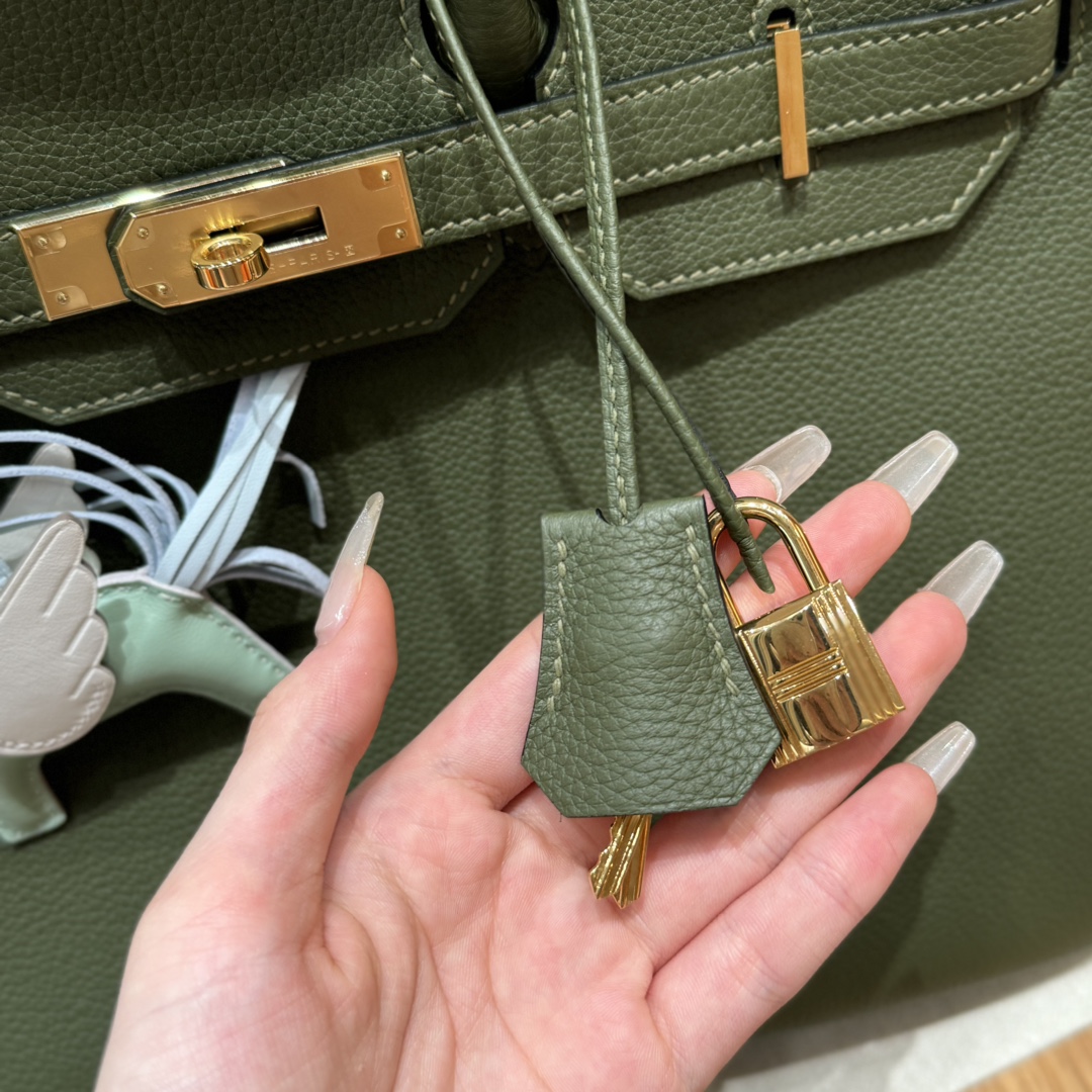 Hermès Birkin 61 Olive Green Handbag(Handmade to Order)