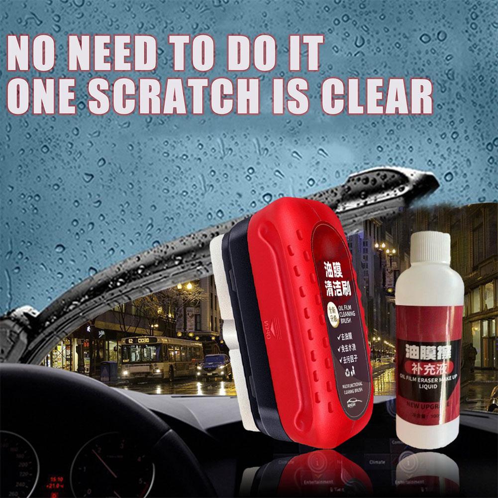 🔥ON SALE ALERT!🔥Car Glass Cleaner Brush For Car Windshield Oil Film Cleaner