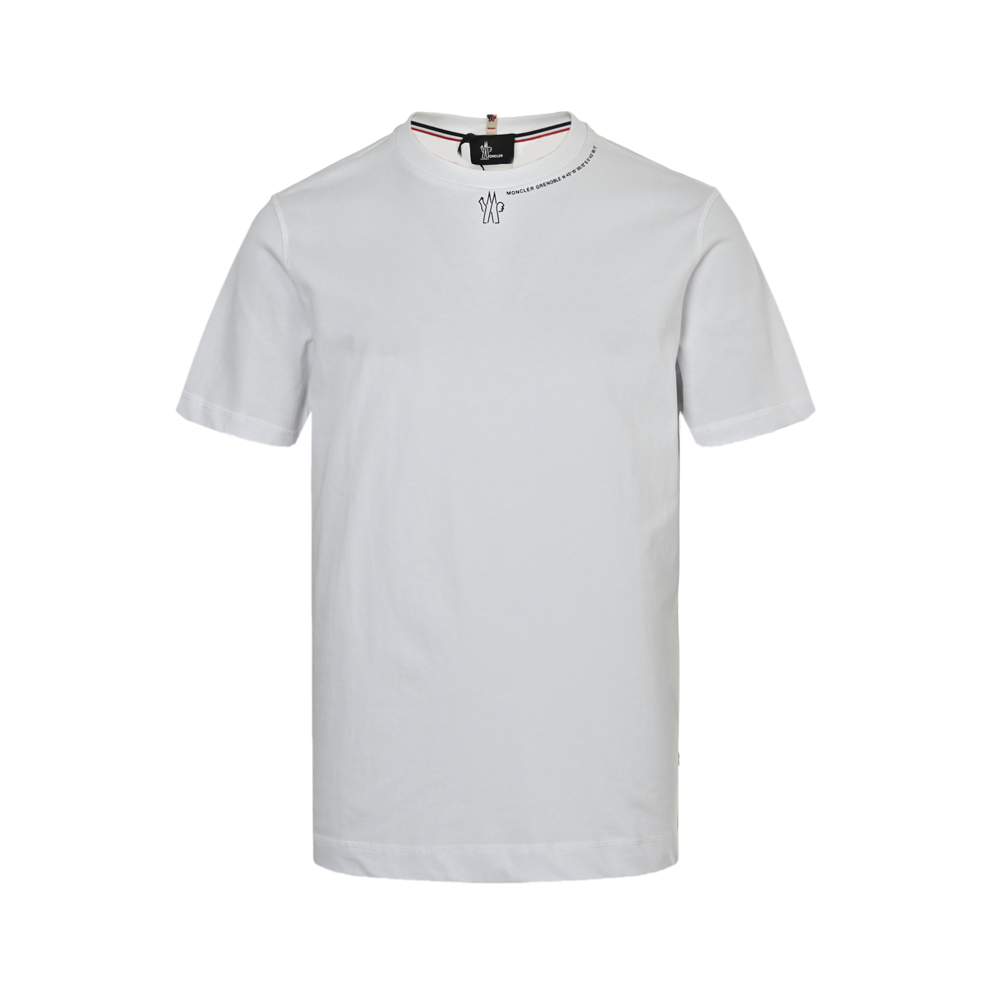 Moncler 25ss neckline lettering logo print short sleeves