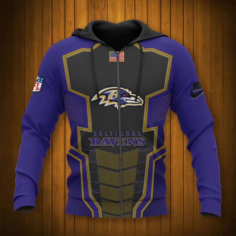 BALTIMORE RAVENS 3D HOODIE TTB4301