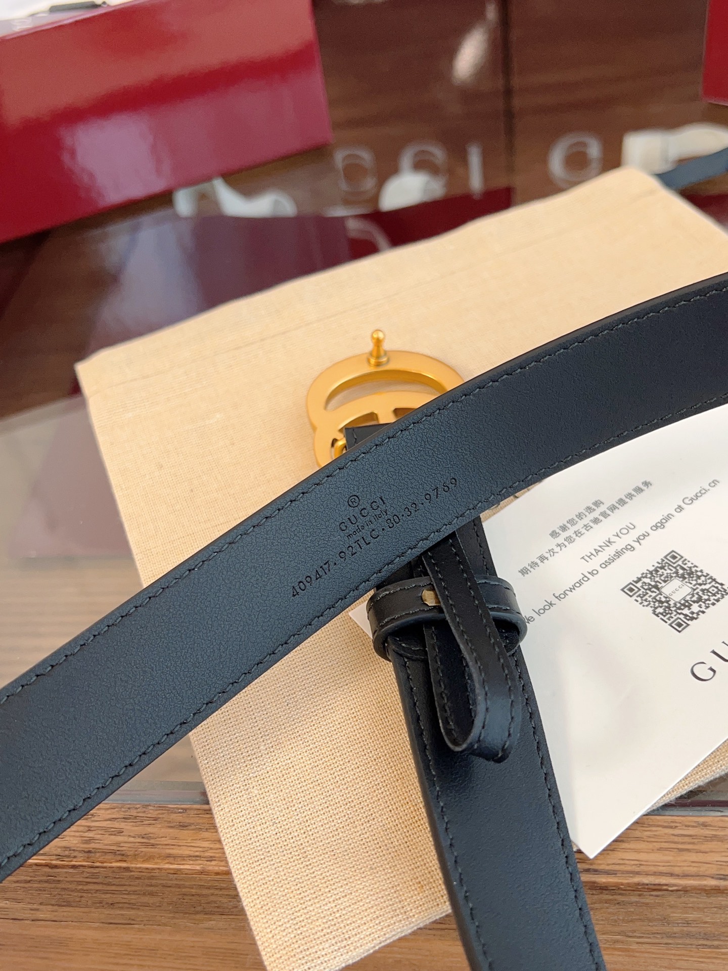 Gucci Double G steel buckle women's cowhide double-sided belt 3.0cm wide