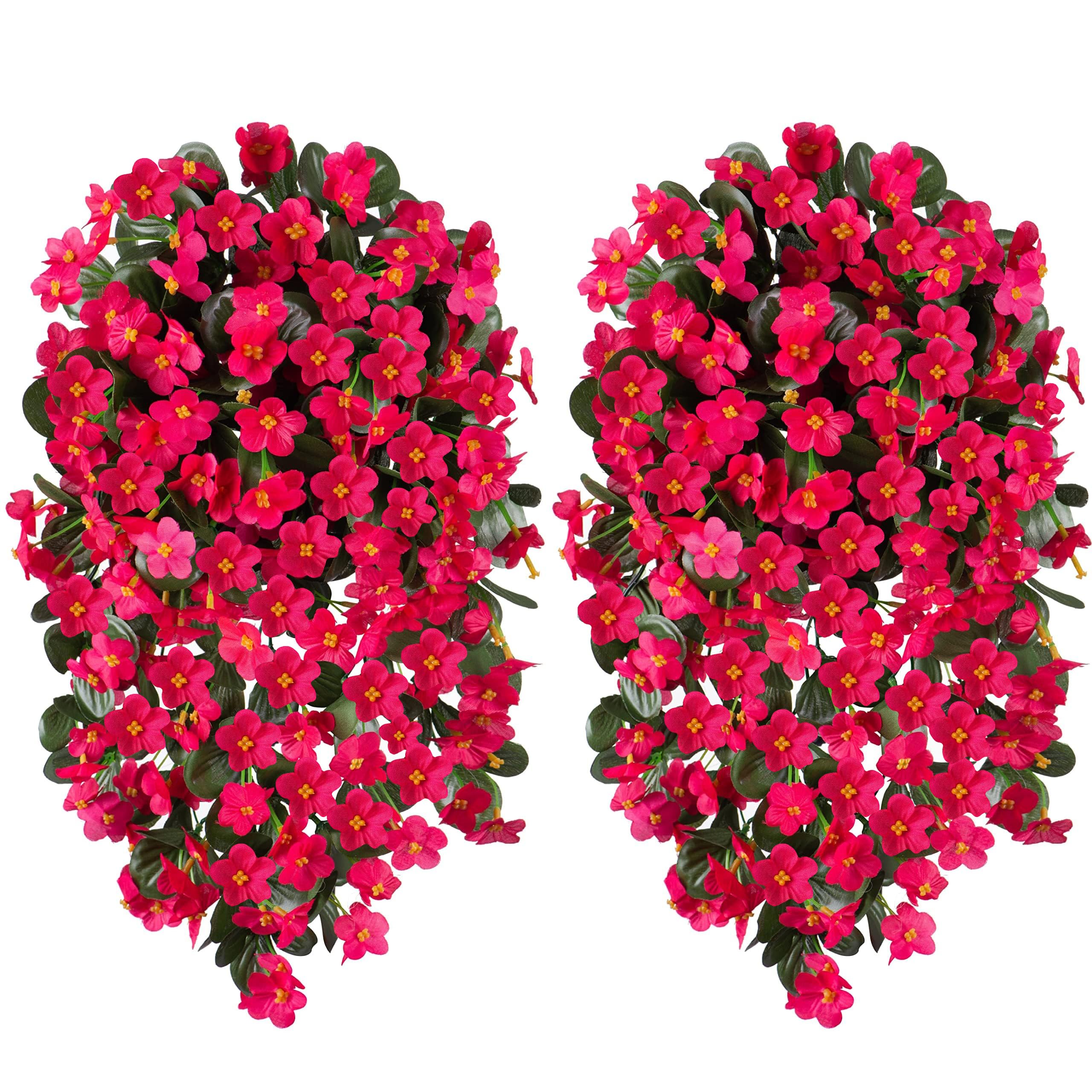 🔥Cozy Fall Decor Sale🔥Artificial Faux Silk UV-Resistant Realistic Violet Orchid Vine