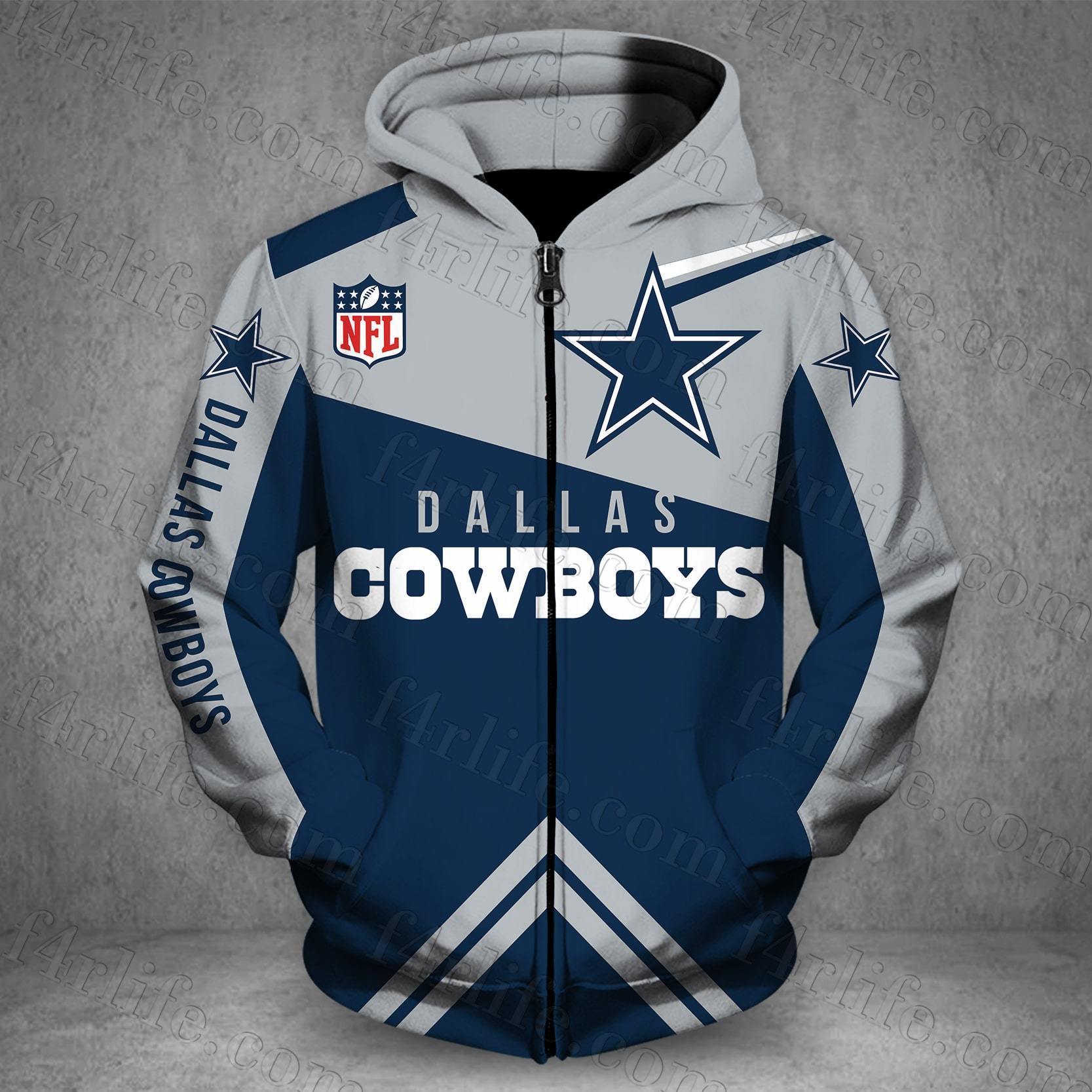 DALLAS COWBOYS LOVE HOODIE 3D VIP 19