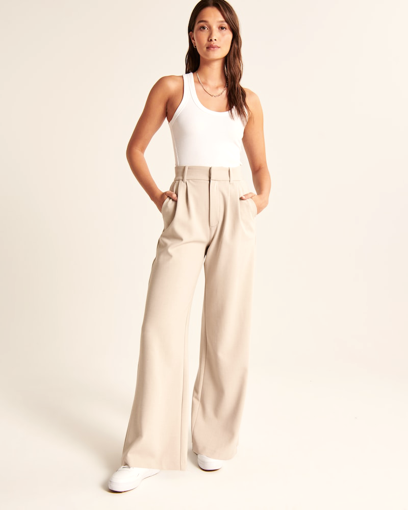 🎄Christmas Special Sale-[SAVE 50% OFF]--Wide-Leg Tailored Pants--BUY 2 GET 15% OFF & FREE SHIPPING