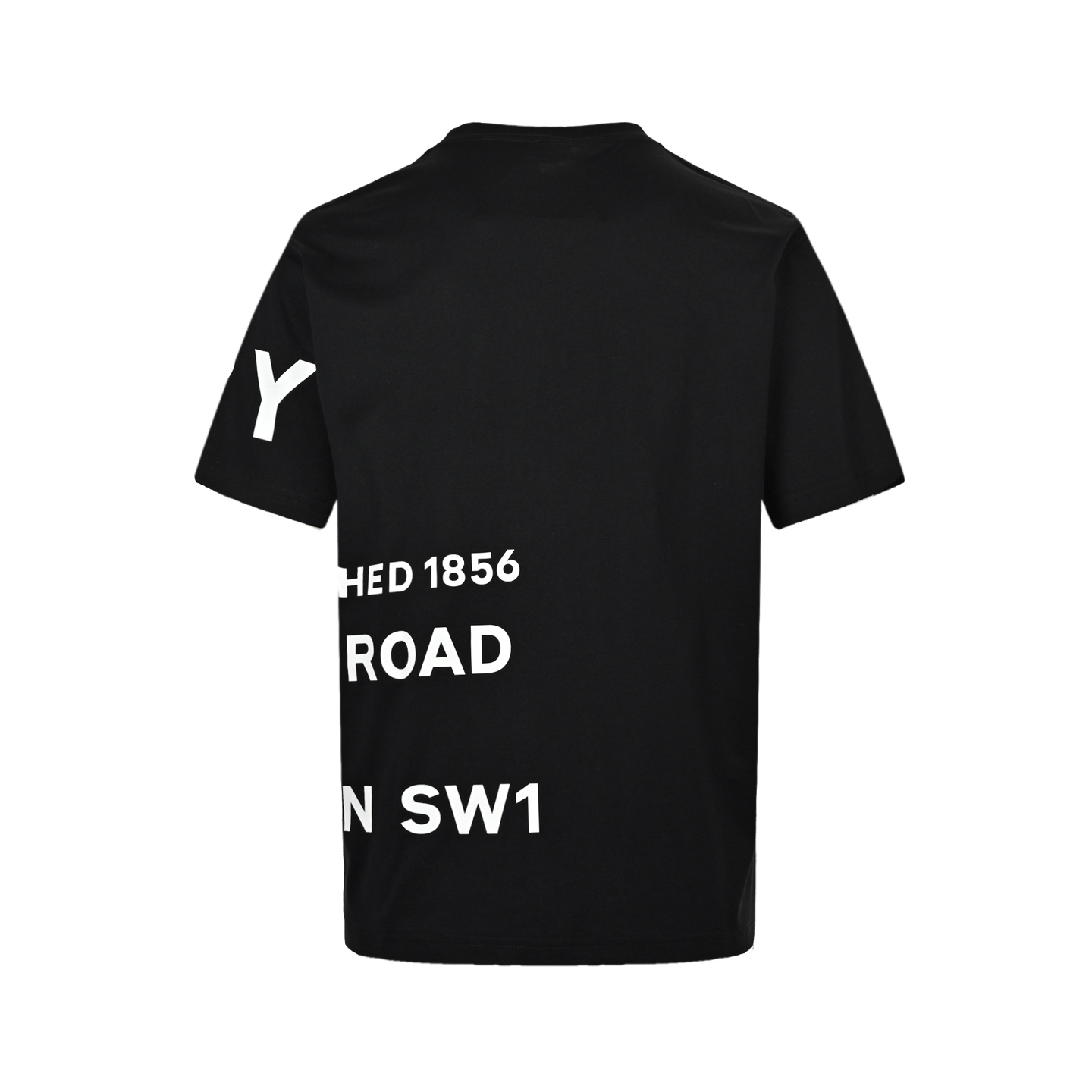 Burberry thick rubber letter logo print short sleeves