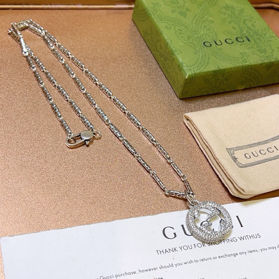 Gucci Anger Forest Series GG Diamond Necklace
