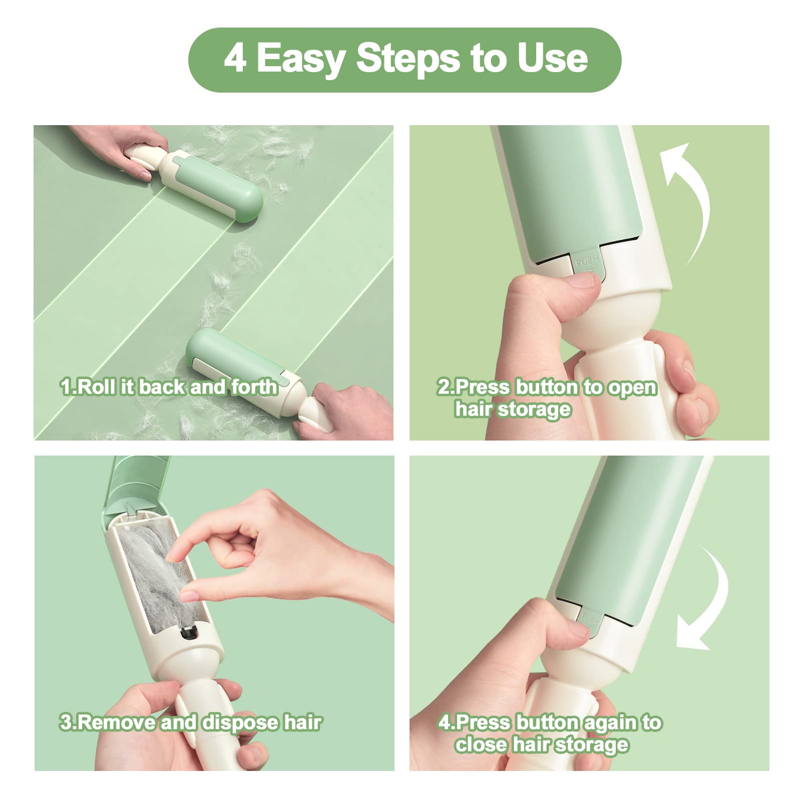 Roller Pet Hair Remover and Reusable Lint Roller--Buy 2 Free Shipping Now!