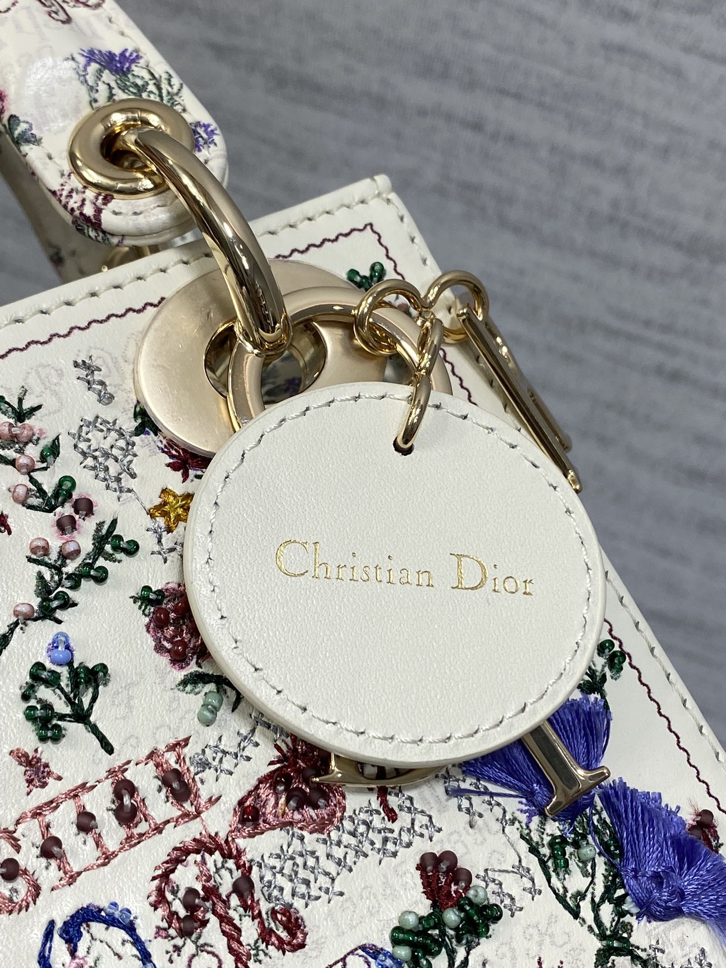 Dior Lady Limited Edition Heavy Beads Princess Diana Bag