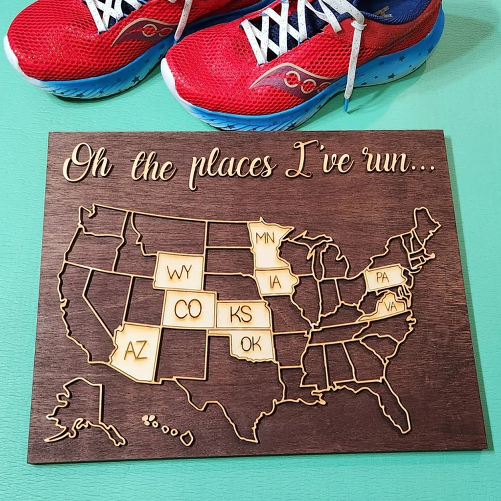 Run Travel Map USA