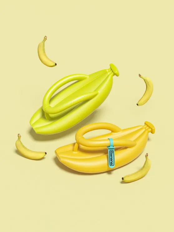 BANANA SHAPE ANTISKID FLIP-FLOPS