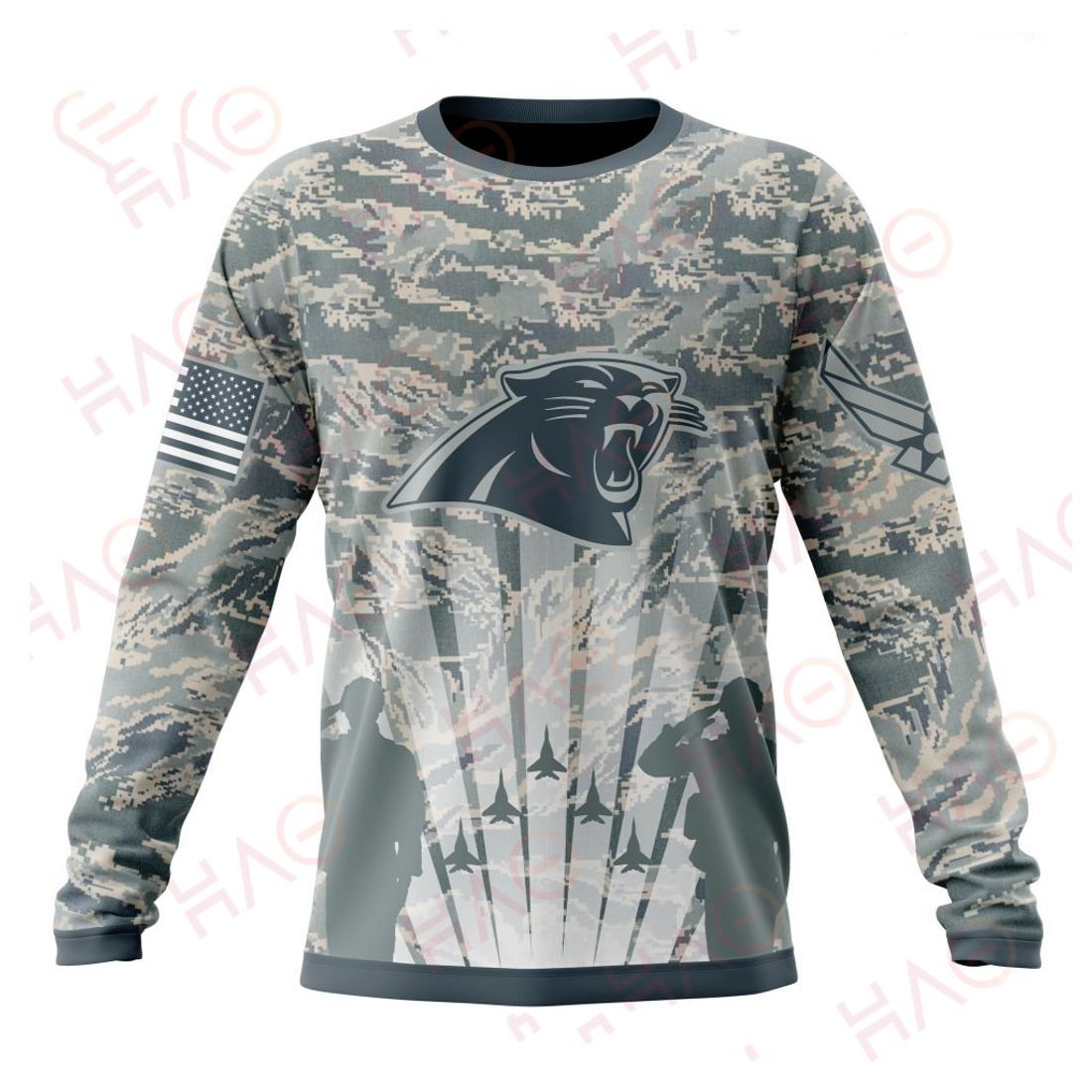 CAROLINA PANTHERS 3D HOODIE US AIR FORCE