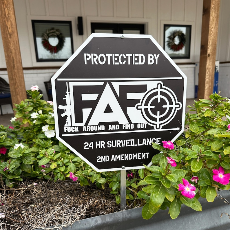 FAFO Security Sign