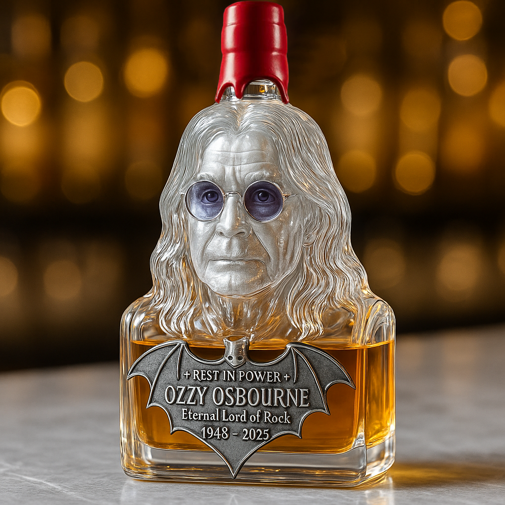 🖤Immortalized in Glass — The Ozzy Osbourne Tribute Decanter