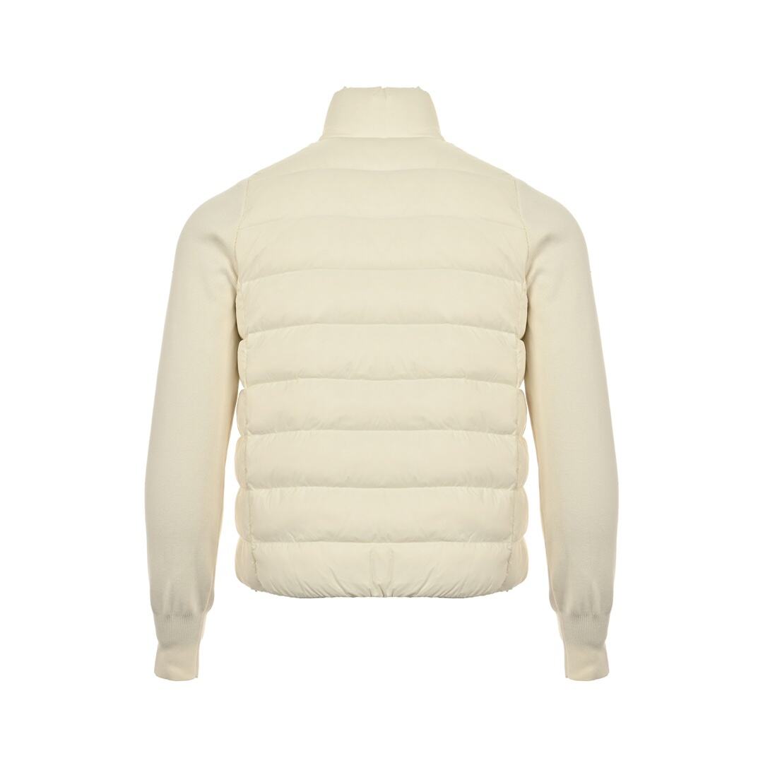 Moncler 24FW sleeve knitted patchwork lightweight down jacket