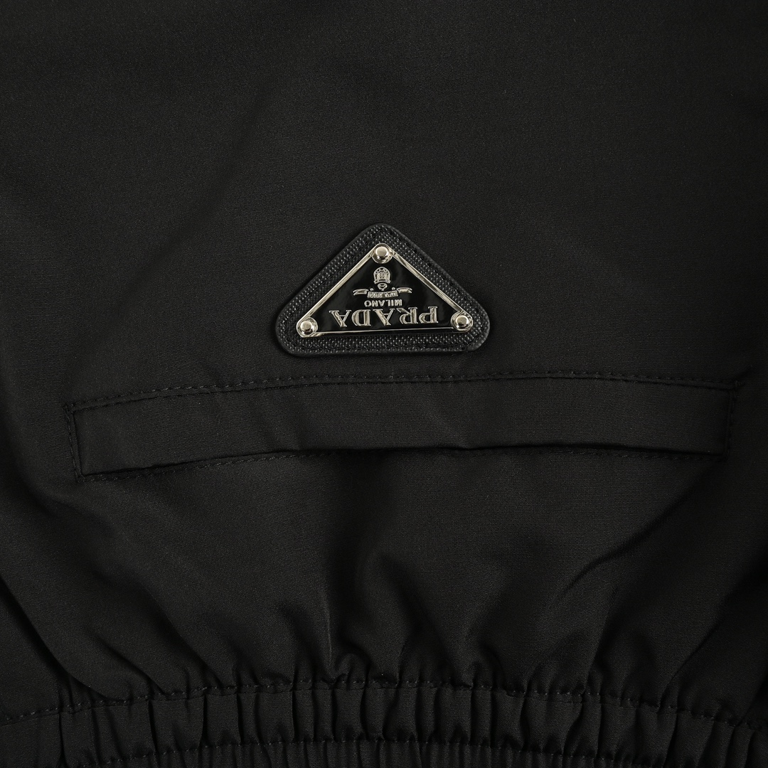 Prada 24Fw triangle logo webbing trousers