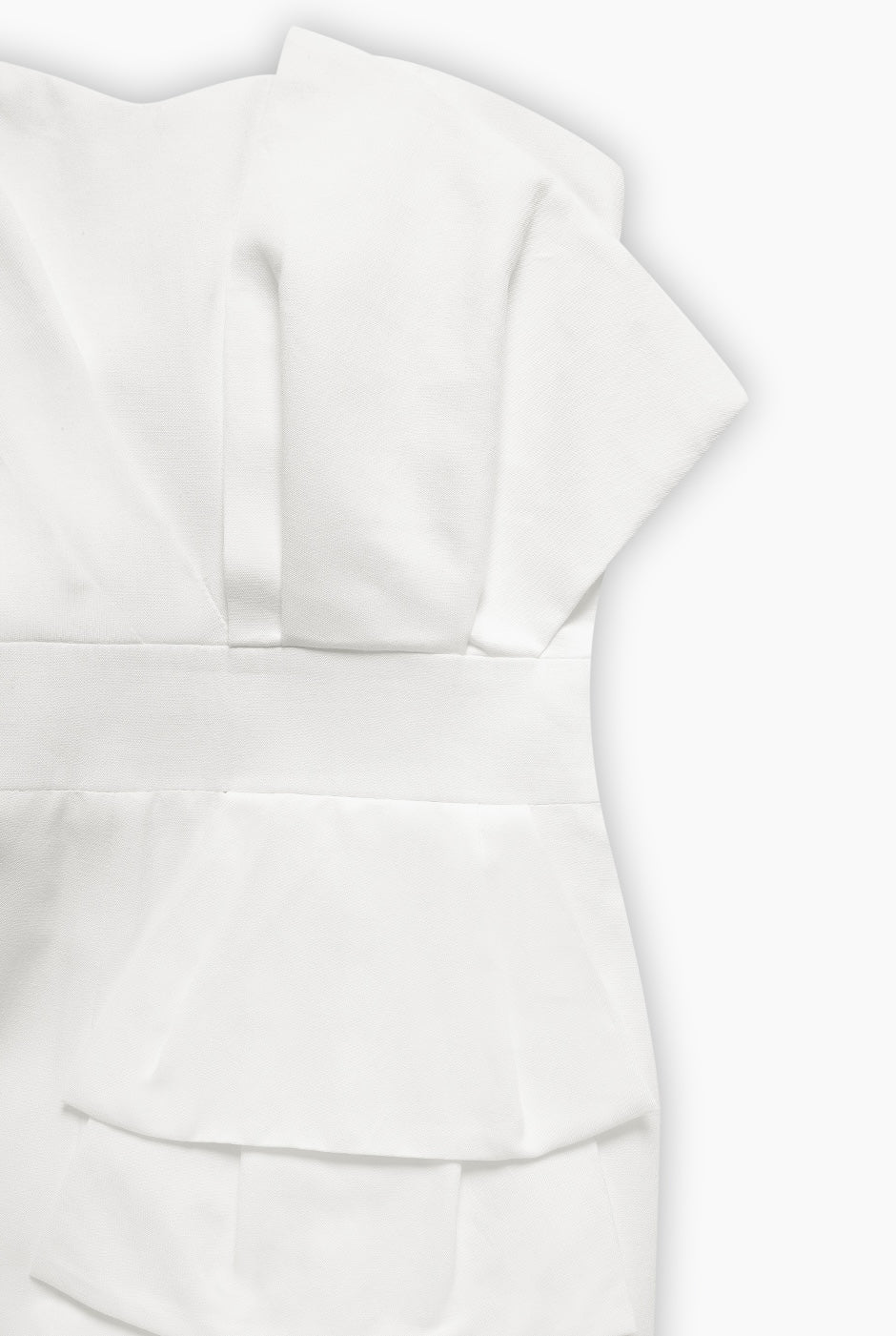 Jumpsuit strapless y pierna ancha