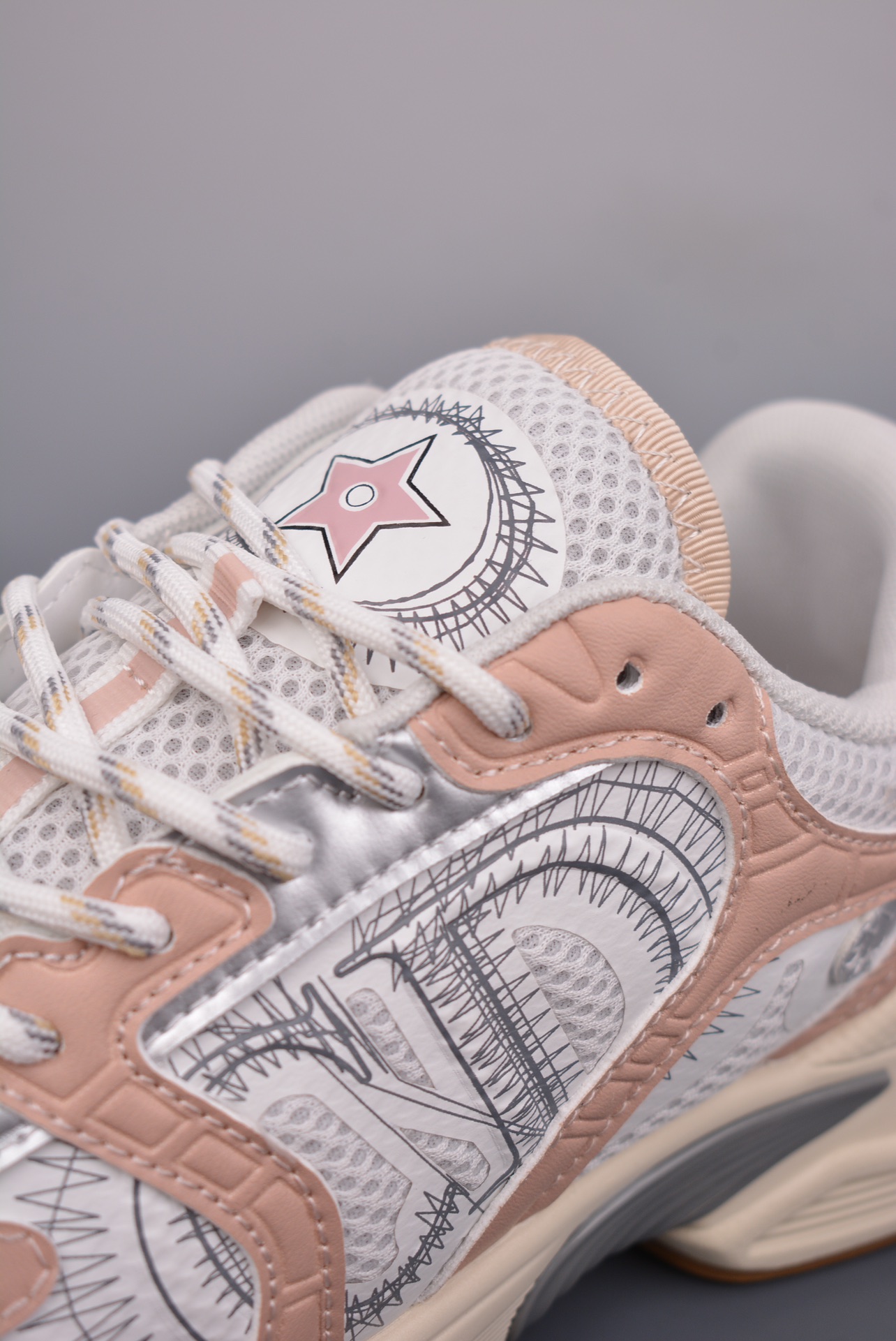 DIOR Chrono sneakers pink, white and grey