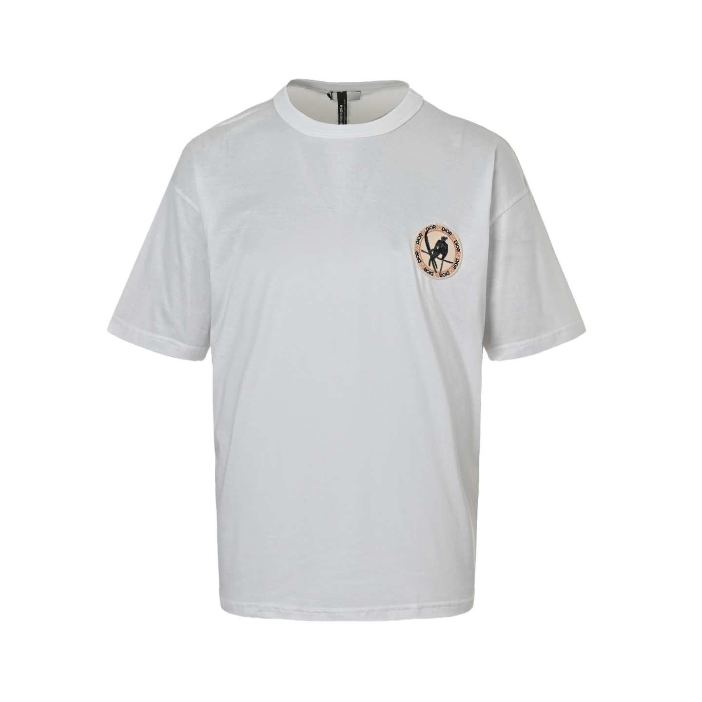 Dior patch logo embroidered short sleeves