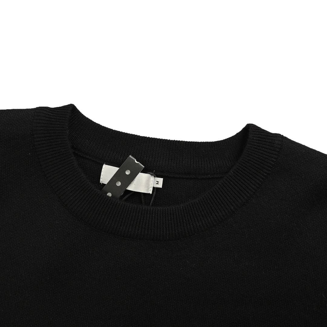 Dior 24Fw monogram embroidered knitted pullover sweater