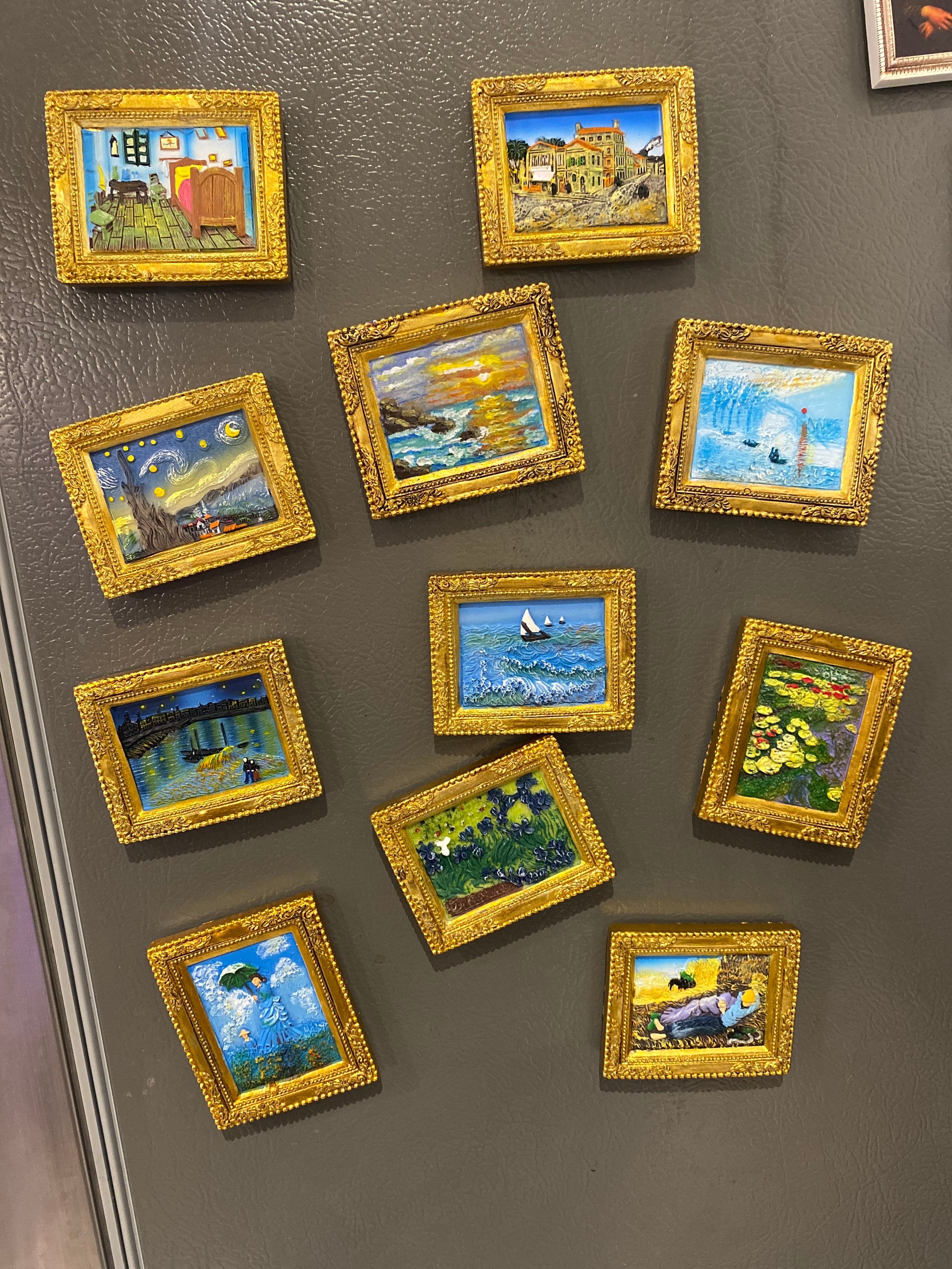 3D World Famous Painting Magnet | Miniature work of art