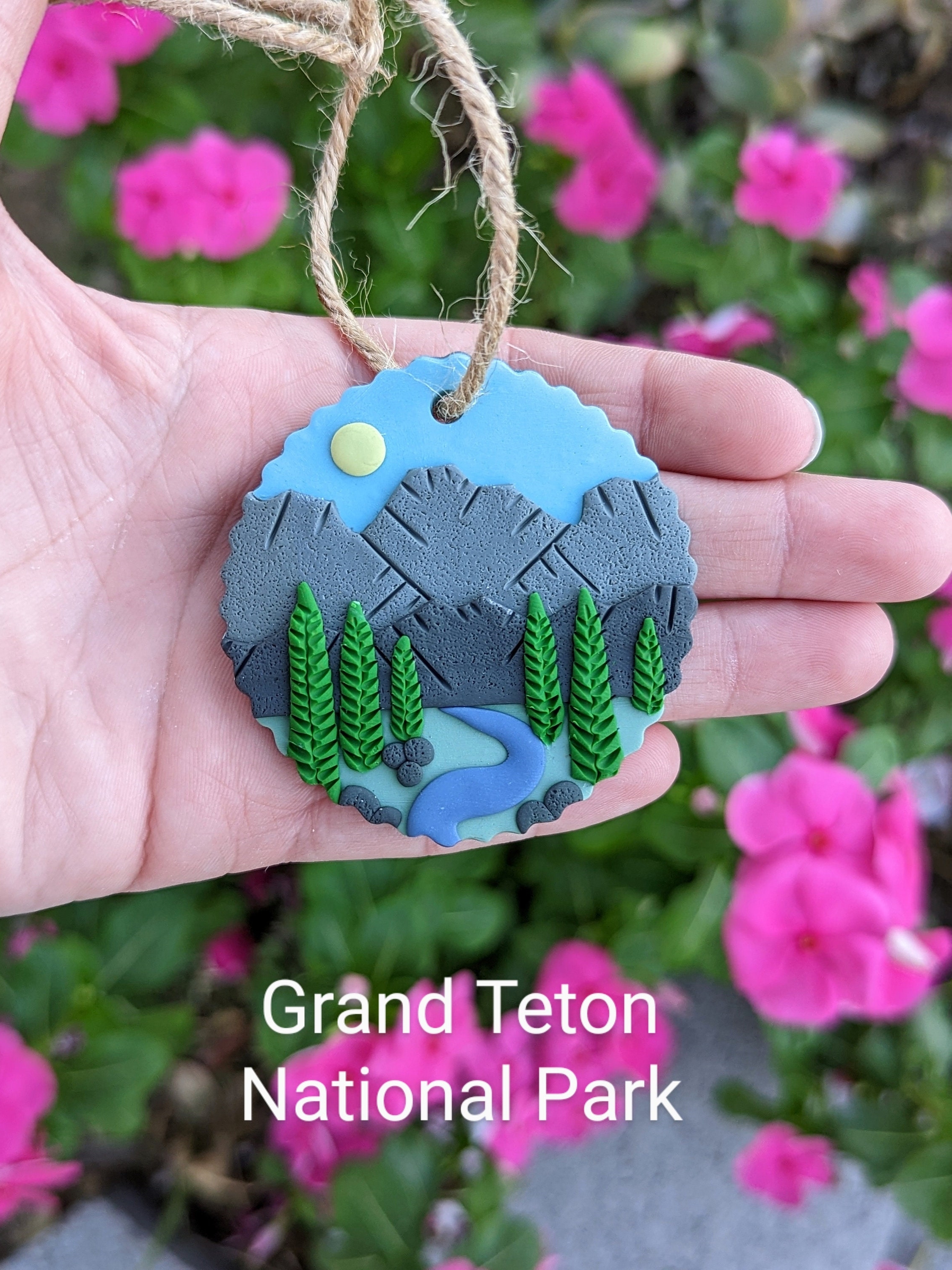 🔥On Sale🔥Handmade National Park Clay Holiday Tree Ornaments