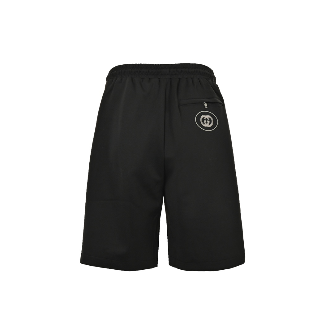 Gucci tricolor stripe pocket logo shorts